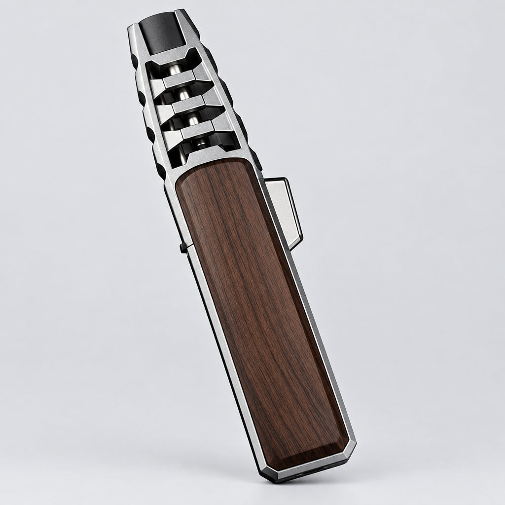 Brite Fire Torch Lighter, Bright Fire Torch Lighter, Solar Beam Torch - the Hottest Torch on Earth, Waterproof and Windproof for Kitchen,Camping Grill,Outdoor,Mens Gifts (Without Gas) (Brown)