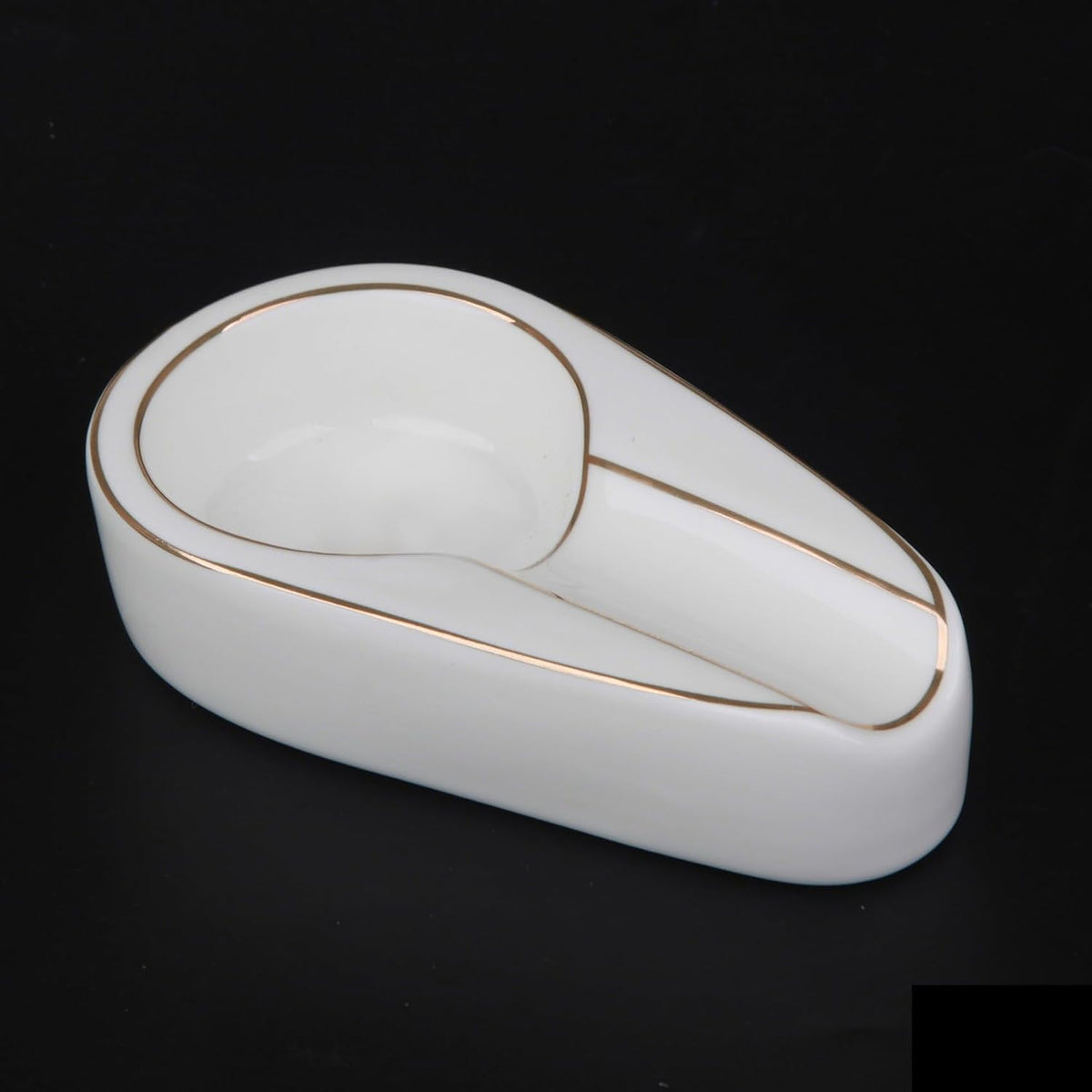Premium White Cigar Ashtray for Outdoor Use - Stylish Ashtray for Men, Perfect for Patios and Outdoor Cigar Enthusiasts with LOGO
