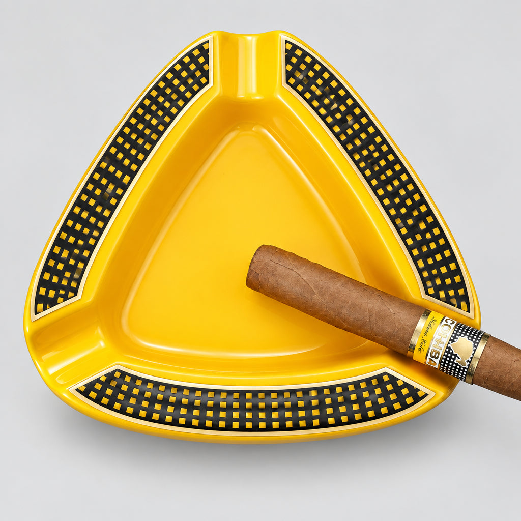 Cigar Ashtray Triangle - Large Outdoor Cigar Ashtray for Patio/Outside/