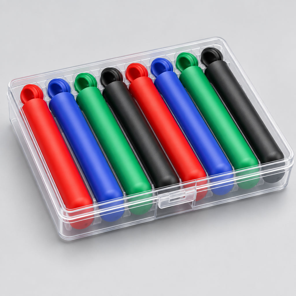 8 Pieces Cigar Tube Cigar Case Box Plastic Cigar Storage Tube Cigar Storage Case Box Cigar Holder Cigar Container with Lid, Multicolor