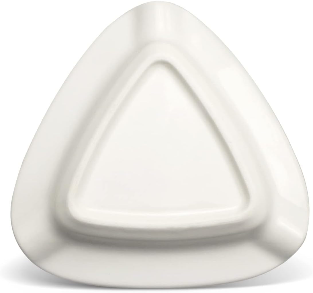 Cigar Ashtray - Premium Triangle Ashtray Deep Basin Holds 3 Cigars Durable
