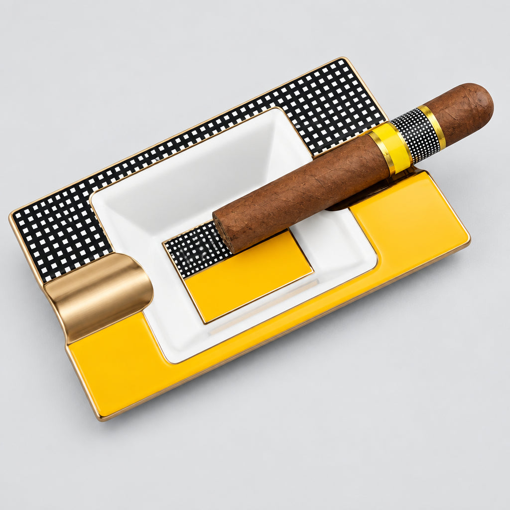 Cigar Ashtray Cigarettes Outdoor Cigars Ash Tray for Men Travel/Patio/Outside/Indoor Ashtrays