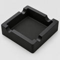 Cigar Ashtray,Silicone Outdoor Ashtray for outside Patio Indoor,Large Cigar Rests Ash Tray Outdoors,Unbreakable/Non-Slip/Burn-Resistant Ashtrays(Black)