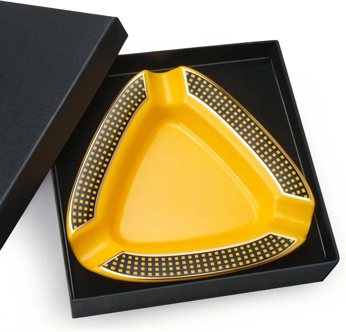 Cigar Ashtray Triangle - Large Outdoor Cigar Ashtray for Patio/Outside/